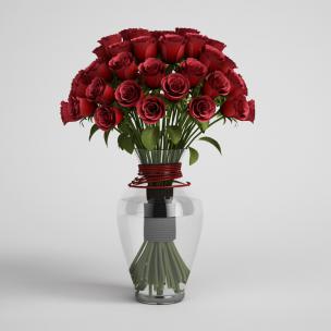 玫瑰花卉植物、绿植