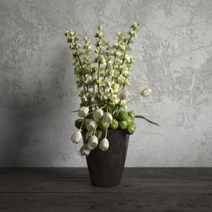 铃兰黑色花瓶花卉