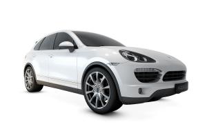 小汽车之白色保时捷suv
