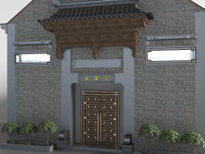 中式古建门头