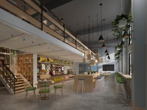 工业风奶茶店