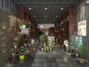 后现代鲜花花卉店盆栽植物店