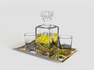 欧式钻石玻璃杯酒瓶