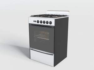 现代黑色金属烤箱厨房电器