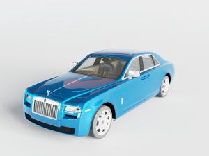 现代蓝色汽车