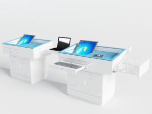 现代学校教室多媒体可折叠的讲桌讲台