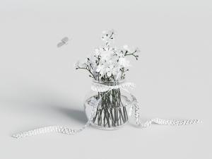 花瓶花卉