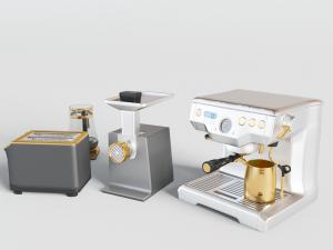 现代面包机咖啡机厨房电器