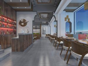 新中式餐馆饭店前台吧台