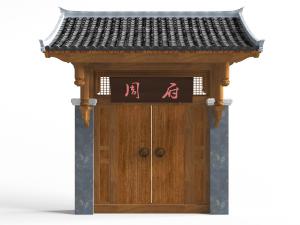 中式古典大门狮子拉手