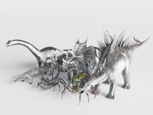 恐龙蝎子鳄鱼