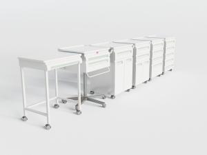 医疗美容可推拉移动用品箱