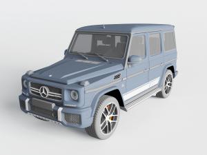现代蓝色奔驰越野车
