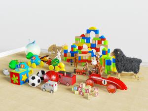 现代儿童积木球玩偶玩具