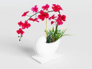 现代陶瓷花瓶花卉