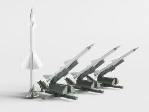 现代军事导弹发射架武器