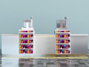 超市便利店结账收银柜