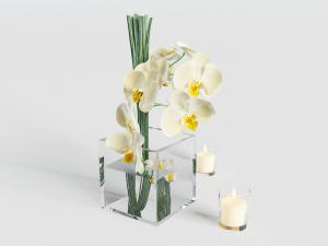 花瓶花卉烛台