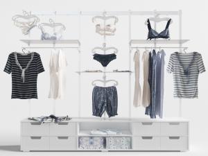 现代服装内衣店展示柜