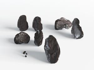 园林黑色石头