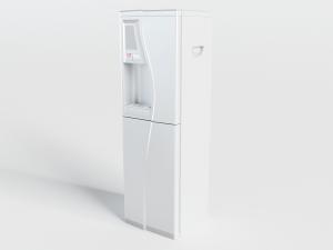 现代白色塑料外壳的落地式饮水机