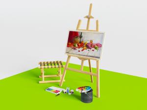 实木画架油画颜料