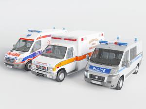 现代警车救护车