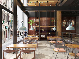 工业风餐馆饭店