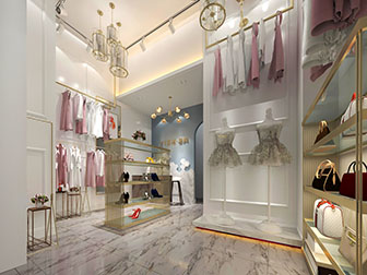 现代轻奢服装店鞋包店