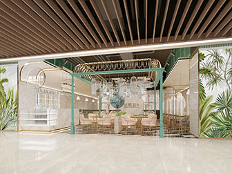 现代轻奢餐馆饭店
