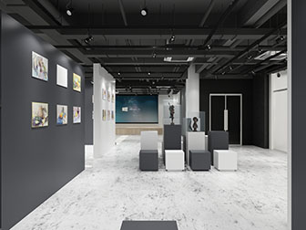 工业风画展展厅展览