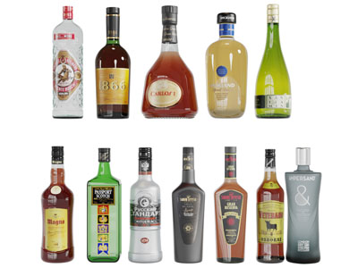 现代红酒瓶