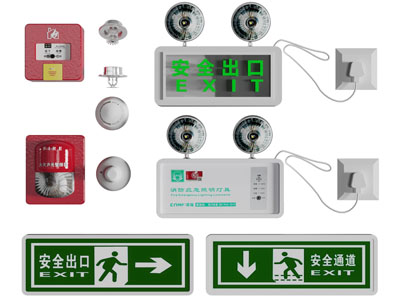 现代安全通道指示牌消防设备