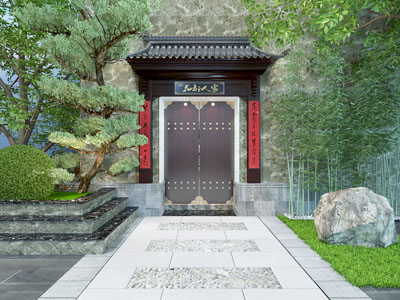 中式园艺小品
