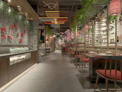 新中式饭店餐馆火锅店