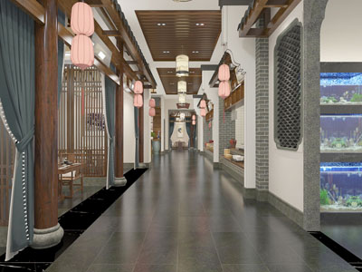 中式酒店包厢包间