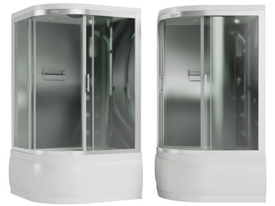 现代弧形淋浴房