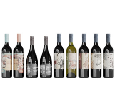 现代红酒酒瓶