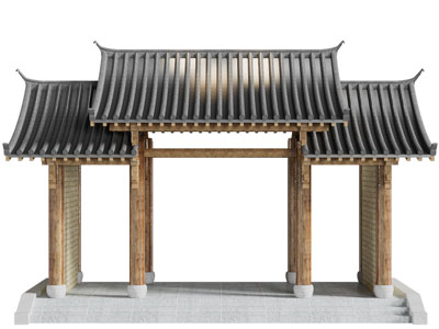 中式仿古大门