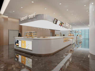现代面包、蛋糕甜品店