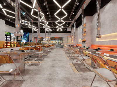 工业loft饭店餐馆火锅店