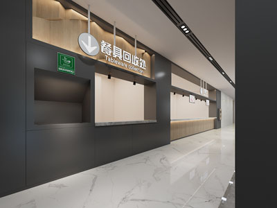 现代饭店餐馆过道
