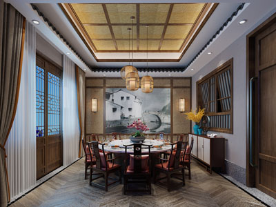 新中式酒店包厢包间