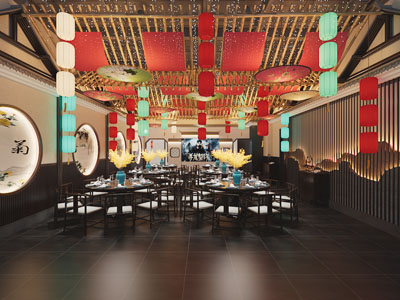 中式酒店包厢包间
