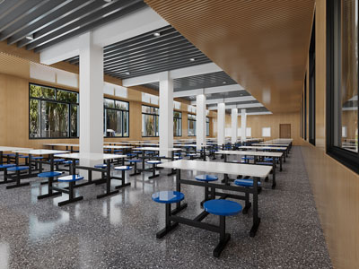 现代学校食堂