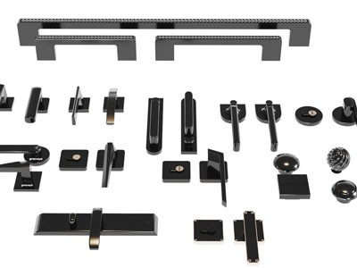 现代黑色金属拉手