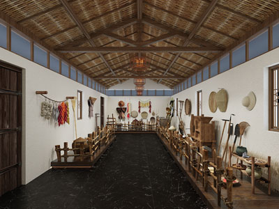 现代中国乡村农具展厅展览
