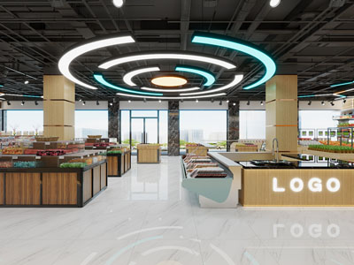 现代生鲜百货超市、便利店