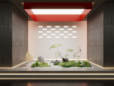 现代室内景观小品