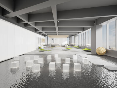 现代展厅展览